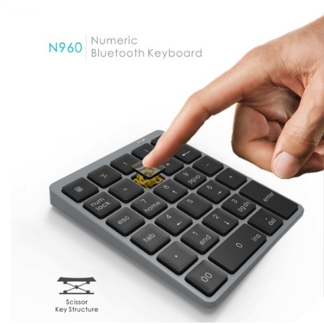 คีย์บอร์ด-n960-bluetooth-digital-keyboard-แป้นพิมพ์ตัวเลขไร้สาย-bluetooth-ที่มีฟังก์ชั่นคีย์-mini-numpadสำหรับทำงาน