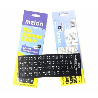 melon-mst-001-สติ๊กเกอร์ติด-keyboard-ภาษาไทย-สีดำ