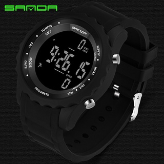 SANDA Precision Step Fashion Mens Sport Watch Men LED Army Military watches Dive Swim Outdoor Wristwatches relogio masc