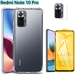 ฟิล์มกระจกนิรภัย + ฝาครอบเลนส์กล้อง สำหรับ Xiaomi Mi 10 T Pro 5g Redmi Note10 Note 10 Pro