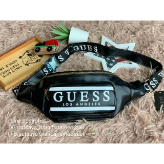 New arrival!! GUESS MARISOLL GYM LOGO FANNY PACKแท้💯