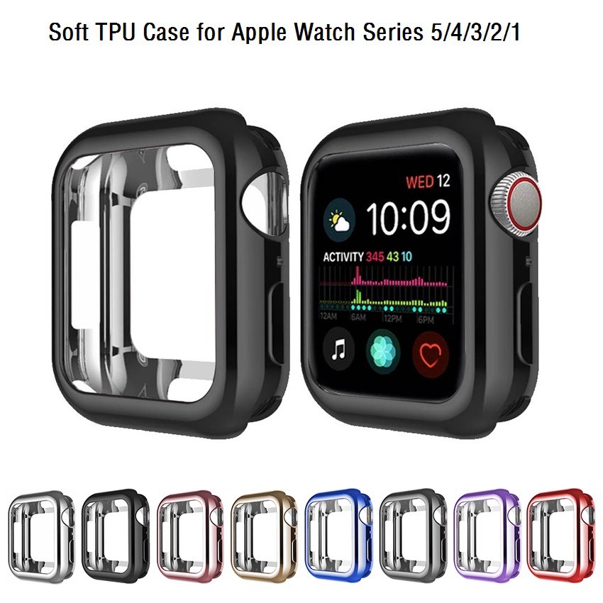 ภาพหน้าปกสินค้าเคส TPU นิ่ม (ไม่มีหน้าจอ) สําหรับ Apple Watch 45 มม. 41 มม. 44 มม. 40 มม. 42 มม. 38 มม. Series 8 7 SE 6 5 4 3 2 1