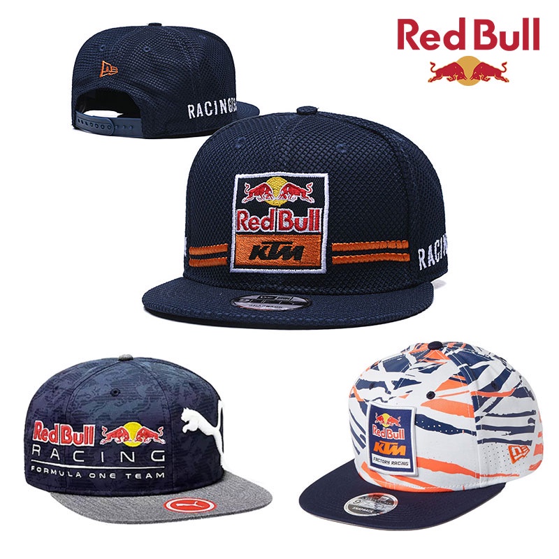 หมวกแข่งรถ-red-bull-ktm-หมวกฮิปฮอป-redbull-motogp-motorspors-หมวกปรับได้