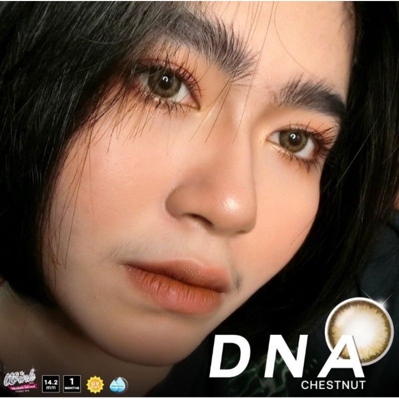 คอนแทคเลนส์-dna-brown-ขนาดมินิเท่าตา-โทนฝอตาฝรั่งสวย