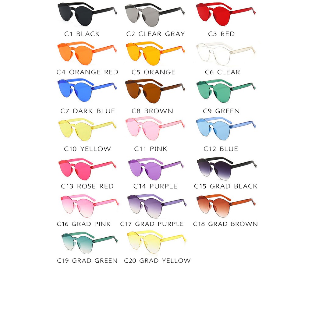 ภาพหน้าปกสินค้าแว่นตากันแดด สำหรับผู้ชายผู้หญิง แว่นตาแบบใส (เลือกสีได้) จากร้าน jiuerba.th บน Shopee