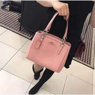 🎀 (สด-ผ่อน) กระเป๋าสะพาย 11 นิ้ว สีชมพู COACH F57847 MINETTA CROSSBODY