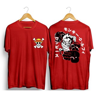 【ใหม่】เสื้อยืด ลายการ์ตูนอนิเมะ Onepiece Luffy Gear