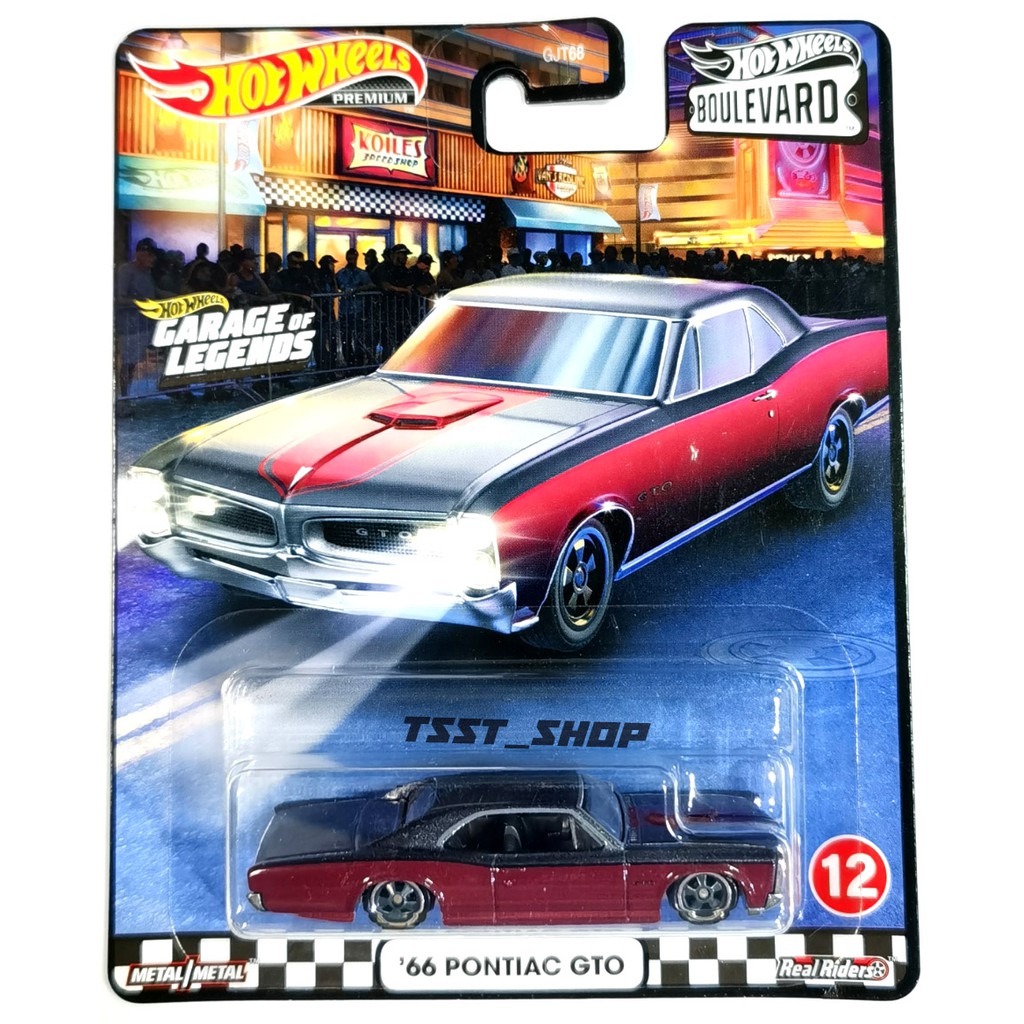 Hot wheels 1/64 Boulevard '66 Pontiac GTO แดง ล้อยาง | Shopee Thailand