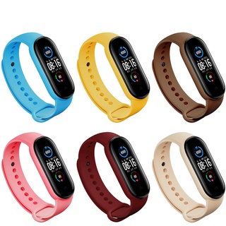 สินค้า สายนาฬิกาข้อมือ ซิลิโคน TPU สายรัดข้อมือซิลิโคน สำหรับ Xiaomi Mi Band 5 6 mi smart band 6 xiaomi mi band 5