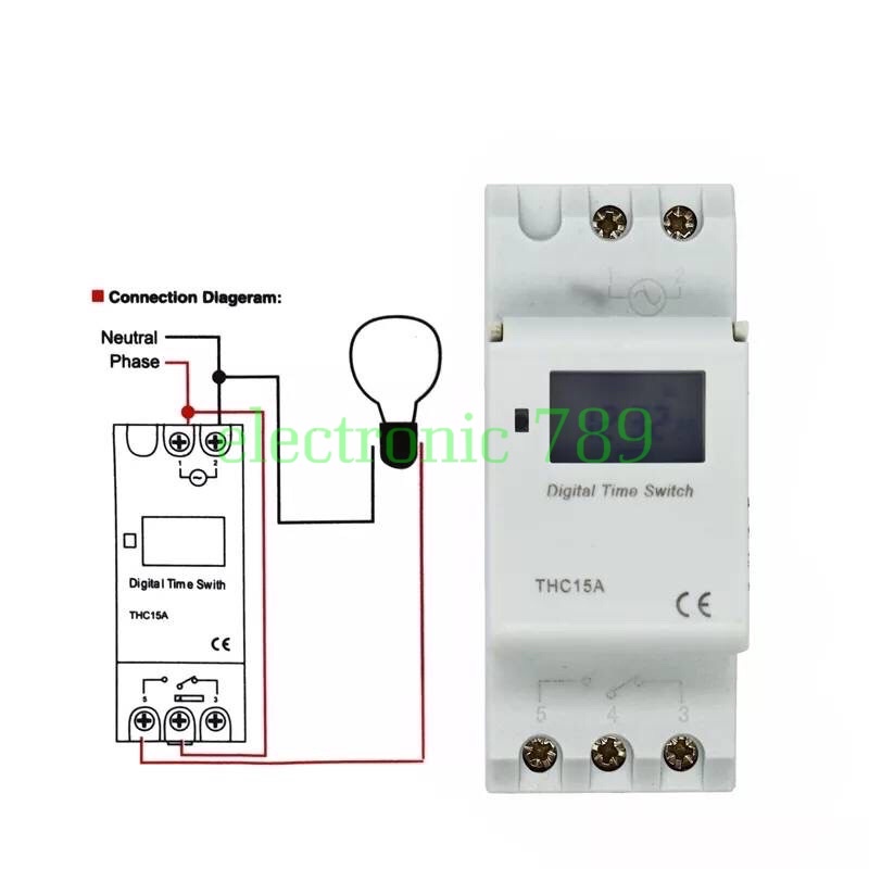 รายสัปดาห์-7-วันโปรแกรมสวิทช์ดิจิตอลรีเลย์ตั้งเวลารีเลย์ควบคุม-ac-220v-16a-din-rail-mount-ราคาไม่รวมภาษีมูลค่าเพิ่ม