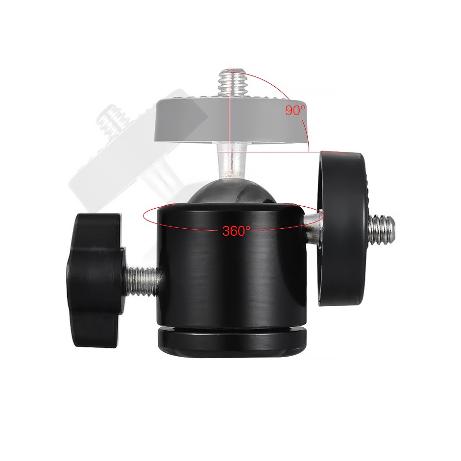 อะแดปเตอร์ขาตั้งกล้องหัวบอลขนาดใหญ่-screw-1-4-3-8-inch-camera-tripod-mini-ball-head-hot-shoe-adapter-accessory