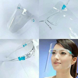 ภาพหน้าปกสินค้าSale Face shield（เฉพาะหน้ากากแผ่นใส20แผ่น ไม่มีขาแว่น）หน้ากากคลุมหน้า ช่วยป้องกันละอองฝอย หน้ากากใส หน้ากากกันน้ำลาย ที่เกี่ยวข้อง