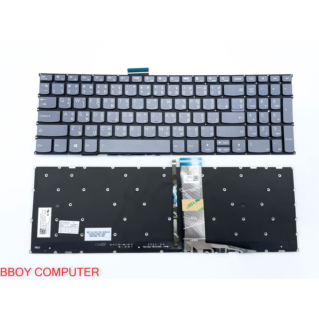 lenovo-keyboard-คีย์บอร์ด-lenovo-ideapad-5-15itl05-มีไฟ-backlite-ไทย-อังกฤษ