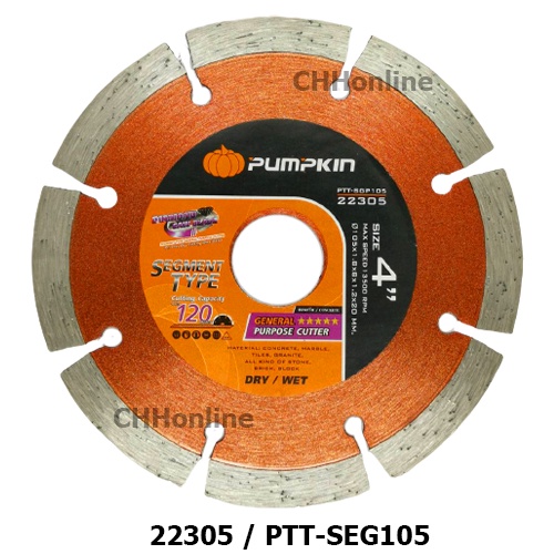 pumpkin-ใบตัดปูน-ใบตัดกระเบื้อง-4-ใบตัดเพชร-ตัดแห้ง-น้ำ-ตัดคอนกรีต-ตัดปูน-ptt-seg105-ptt-spro110-ptt-sgc115-ptt-tur4-st