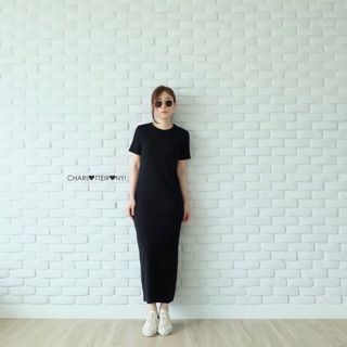 เดรสยาว Ribbed Maxi dress