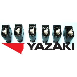 ปลั๊กไฟคอยจุดระเบิด Toyota เครื่อง 1 JZ GTE / 2 JZ GTE , JVVTI ของญี่ปุ่น ยี่ห้อ YAZAKI แท้โรงงาน 6 ตัว