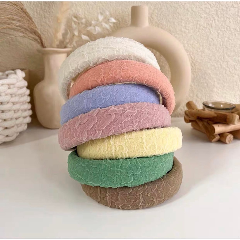 พร้อมส่ง-คาดผมผ้าฟองน้ำหนา-น่ารักงานไม่ซ้ำใคร-ของต้องมีติดบ้านเลยค่ะ-หยิบใส่วันสบายๆได้ตลอด-น่ารักมากรุ่นนี้