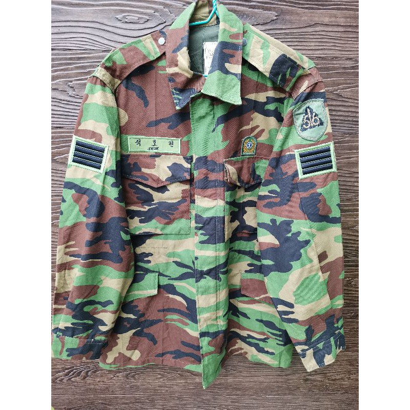 korearmy-เสื้อทหารเกาหลีลายพรางผ้าหนาสินค้ารุ่นเก่าหายากราคาย่อมเยา