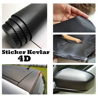สติ๊กเกอร์ สติ๊กเกอร์เคฟล่า สติ๊กเกอร์กันรอย 4D Carbon fiber ดำด้าน เกรดติดรถ ทนทาน คุณภาพดี 🎉🎉🎉