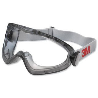 3M แว่น Goggle ครอบตานิรภัย รุ่น 2890 A (เลนส์ใส กรอบสีเทา)