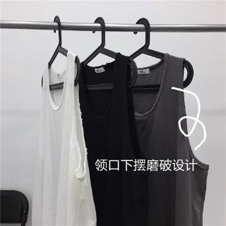 เสื้อกั๊ก เสื้อยืด ทรงหลวม สไตล์ฮิปฮอป ฮาราจูกุ แนวสตรีท เข้ากับทุกการแต่งกาย สําหรับผู้ชาย และผู้หญิง 16540