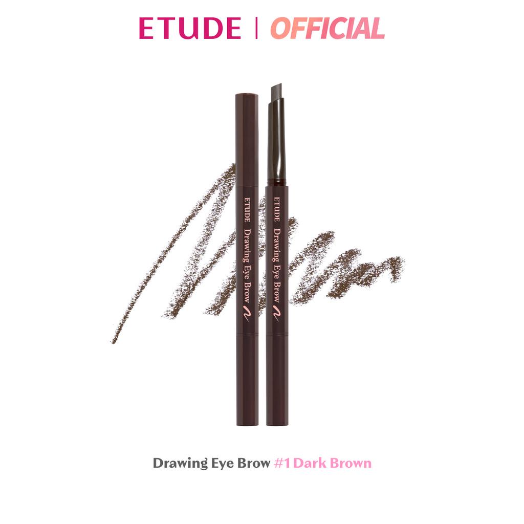 ETUDE Drawing Eye Brow #1 Dark Brown อีทูดี้ ดินสอเขียนคิ้ว 1 แท่ง - ดินสอเขียนคิ้ว ยี่ห้อไหนดี