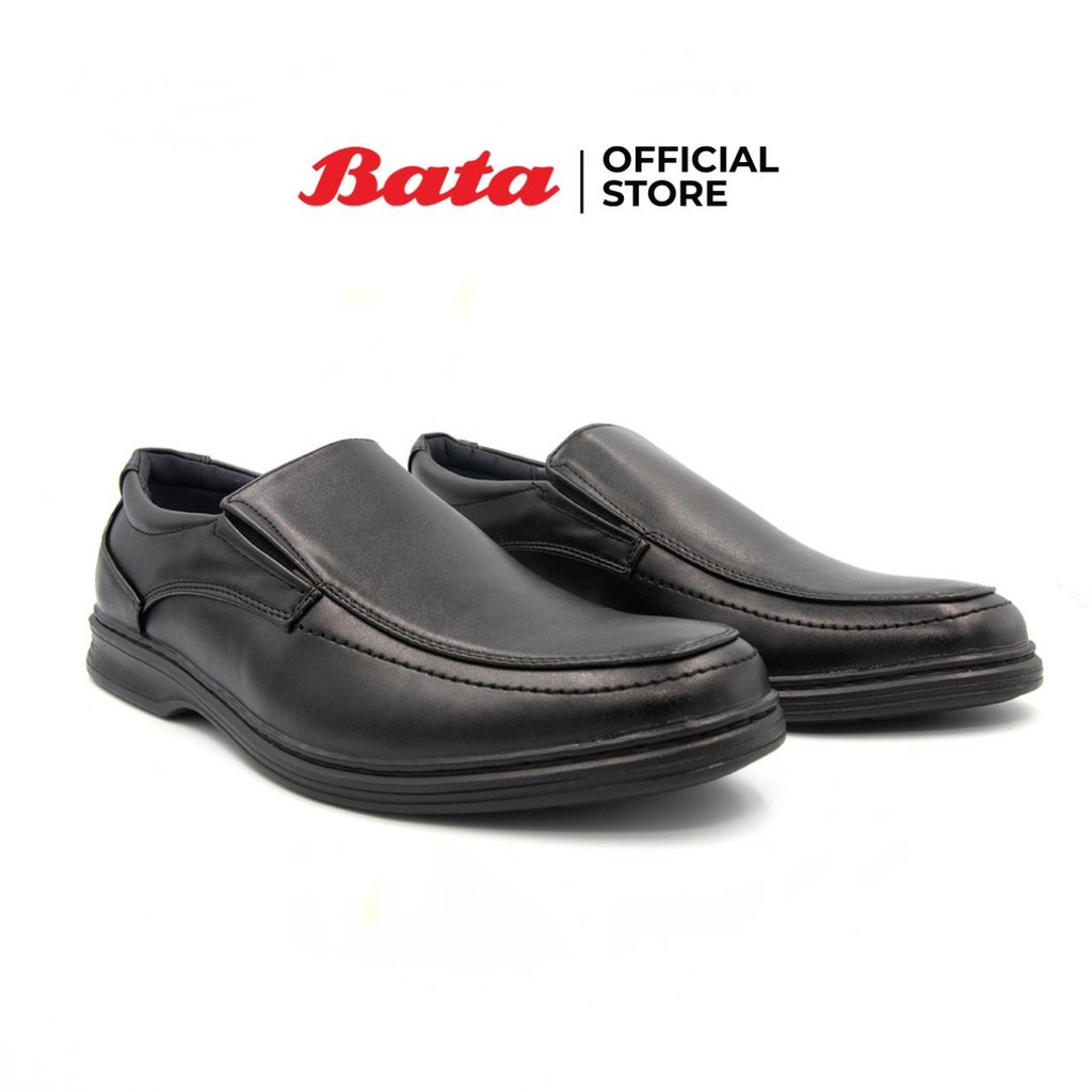 bata-mens-dress-campus-รองเท้าทำงานชาย-นักศึกษา-แบบสวม-สีดำ-รหัส-8516484