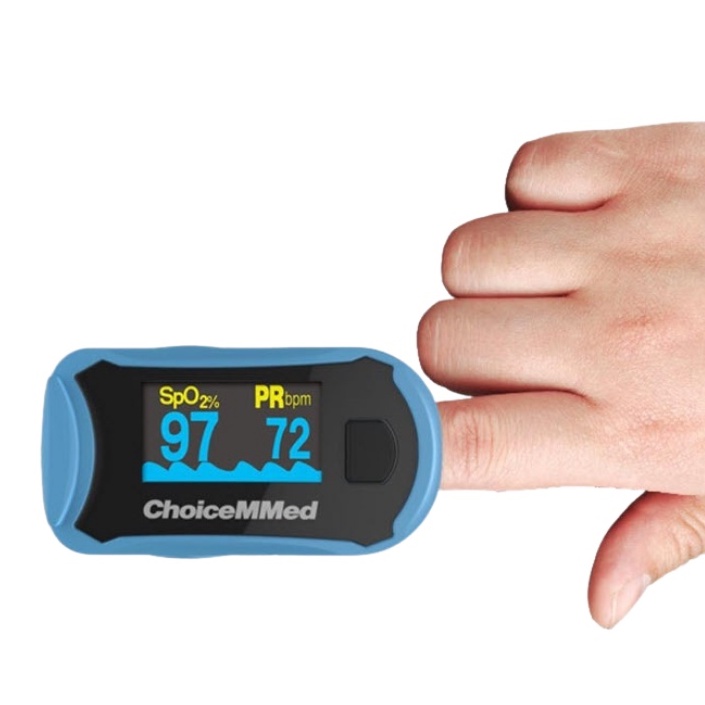 จัดส่งเร็ว-เกรดโรงพยาบาล-ส่งฟรี-เครื่องวัดออกซิเจนปลายนิ้ว-choicemmed-fingertip-pulse-oximeter-รุ่น-md300c29-ของแท้