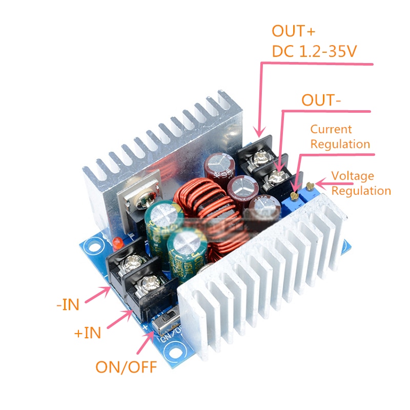 agoal-โมดูลไดร์เวอร์พาวเวอร์ซัพพลาย-led-300w-20a-dc-dc