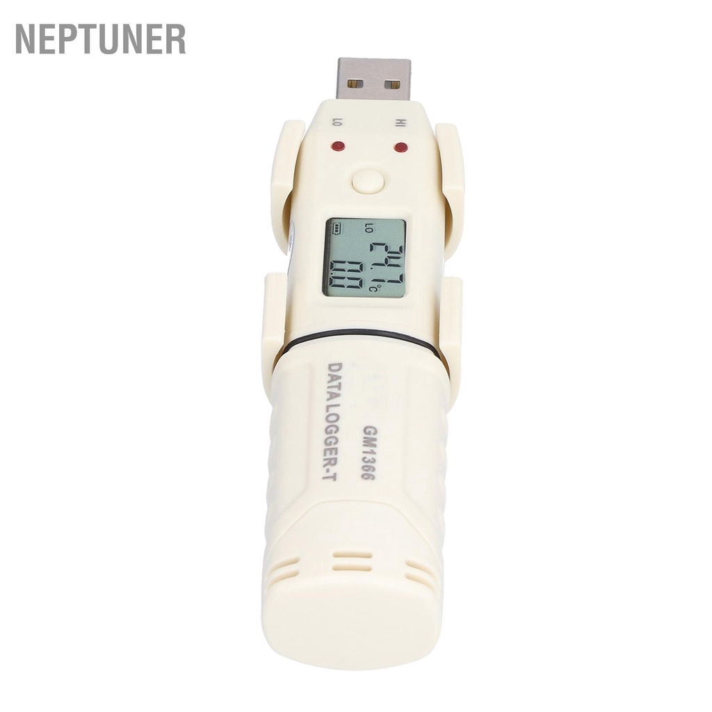 neptuner-benetech-เครื่องบันทึกอุณหภูมิและความชื้นดิจิทัล-usb-อัจฉริยะ-led-ในร่ม