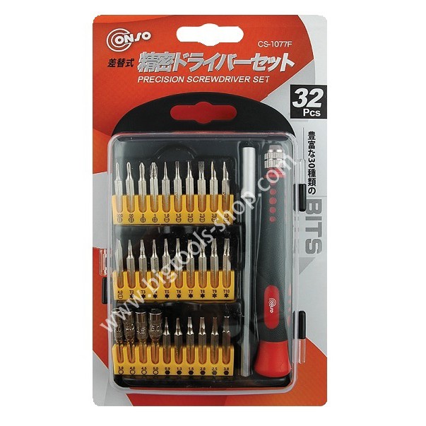 คอนโซ่-ไขควงมินิ-ชุด-32-ชิ้น-conso-precision-screwdriver-set-32-pc