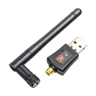 ภาพขนาดย่อของภาพหน้าปกสินค้าDual Band USB Adapter WiFi Wireless 2.4GHz / 5GHz 600Mbps มีเสา(สินค้ามีพร้อมส่ง) จากร้าน tukdeeshop.99 บน Shopee