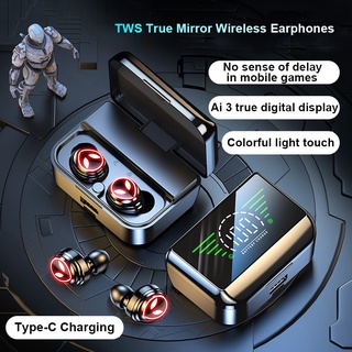 ภาพหน้าปกสินค้าTws True ชุดหูฟังบลูทูธไร้สาย 5.2 TWS ดิจิทัล แบบสัมผัส สําหรับโทรศัพท์มือถือ Android ที่เกี่ยวข้อง