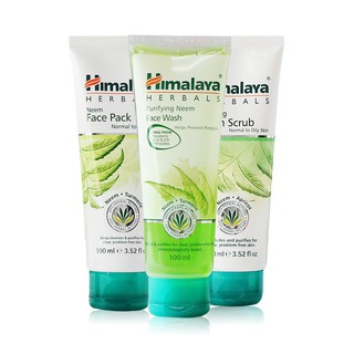 ภาพขนาดย่อสินค้าชุดปราบสิว Himalaya Herbal Neem Acne Treatment Set ( Face Wash 100ml + Scrub 100g + Face Pack 100g )
