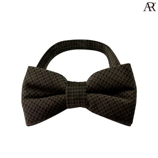 ANGELINO RUFOLO Bow Tie(โบว์หูกระต่าย) กำมะหยี่คุณภาพเยี่ยม ดีไซน์ Velvet สีน้ำตาล