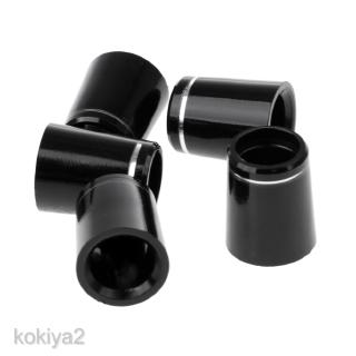 [KOKIYA2] 5pcs Black Golf Taper Tip Ferrules Adapter With Single Silver Ring For Irons