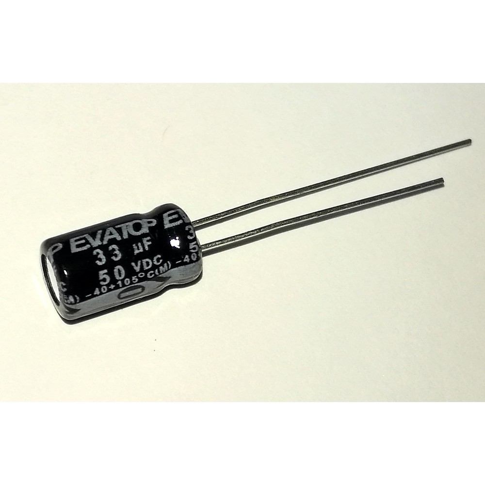 capacitor-33uf-50v-จำนวน-40ตัว-คาปาซิเตอร์-ตัวเก็บประจุ