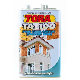 น้ำยาเคลือบเงาอะครีลิคอิฐโชว์ Tora Pure Clear Acrylic โตร่า ทีเอ-100