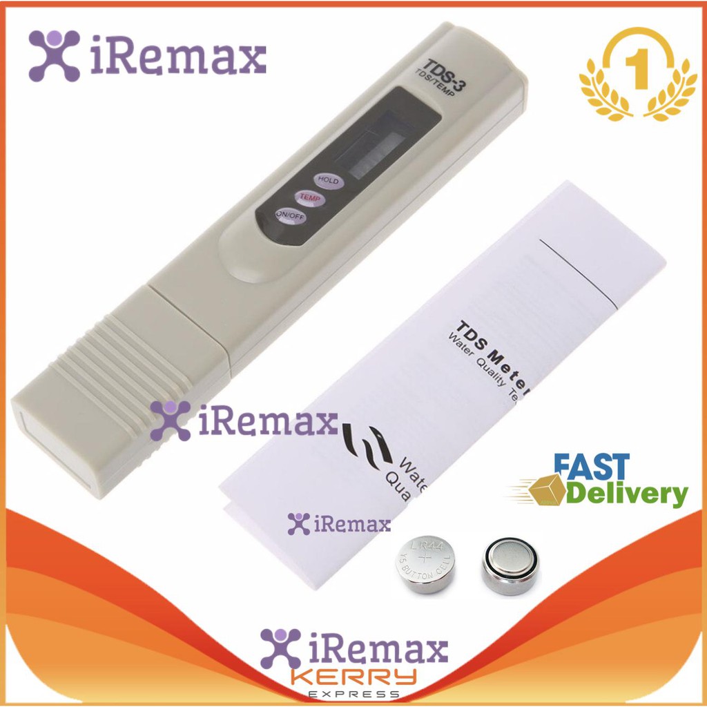 iremax-tds-3-tds-meter-เครื่องมือวัด-เครื่องมือตรวจสอบ-คุณภาพน้ำ-วัดประสิทธิภาพเครื่องกรองน้ำ-ไส้กรองน้ำความบริสุทธิ์น้ำ