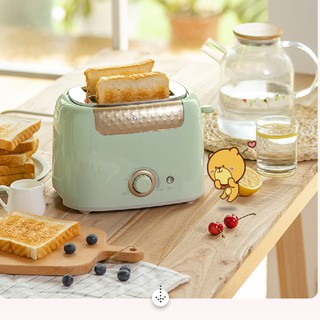 Bear Toaster ครัวเรือน Slice เครื่องมัลติฟังก์ชั่นอาหารเช้าเครื่องปิ้งขนมปังขนาดเล็กความร้อนแรงดันคายไดร์เวอร์อัตโนมัติเ