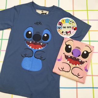 เสื้อยืดลายการ์ตูนสติทซ์ Stitch & Angle Ver.2