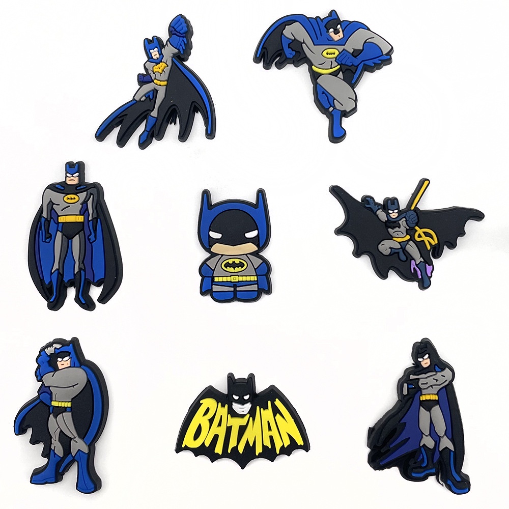 จี้รูปซูเปอร์ฮีโร่-batman-graffiti-series-jibbitz-pvc-สําหรับตกแต่งรองเท้า-crocs-clogs-เหมาะกับของขวัญขายส่ง