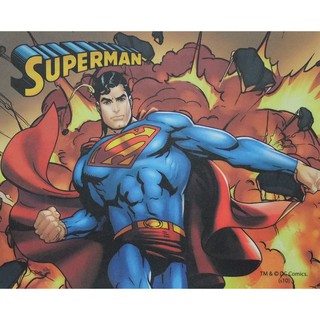 - สติ๊กเกอร์ติดโน๊ตบุ๊ค superman  พื้นหลังไฟระเบิด 