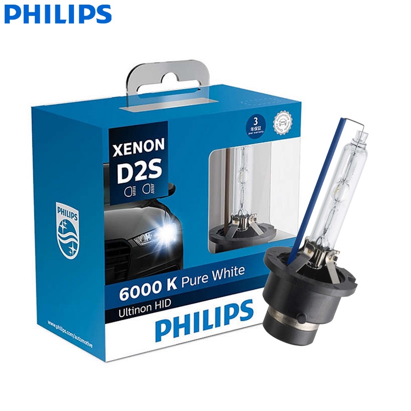 philips-ultinon-hid-d1s-d2s-d2r-d3s-d4s-d4r-6000k-ไฟซีนอนรถยนต์เพียวไวท์อัพเกรดหลอดไฟหน้าแฟลชเริ่มต้นอย่างรวดเร็ว