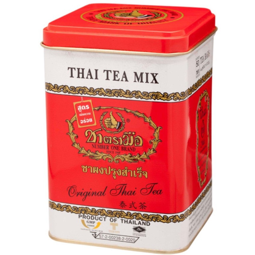 ChaTraMue Instant Tea ชาตรามือ ชาผงปรุงสำเร็จสีแดง 4กรัม x 50ซอง