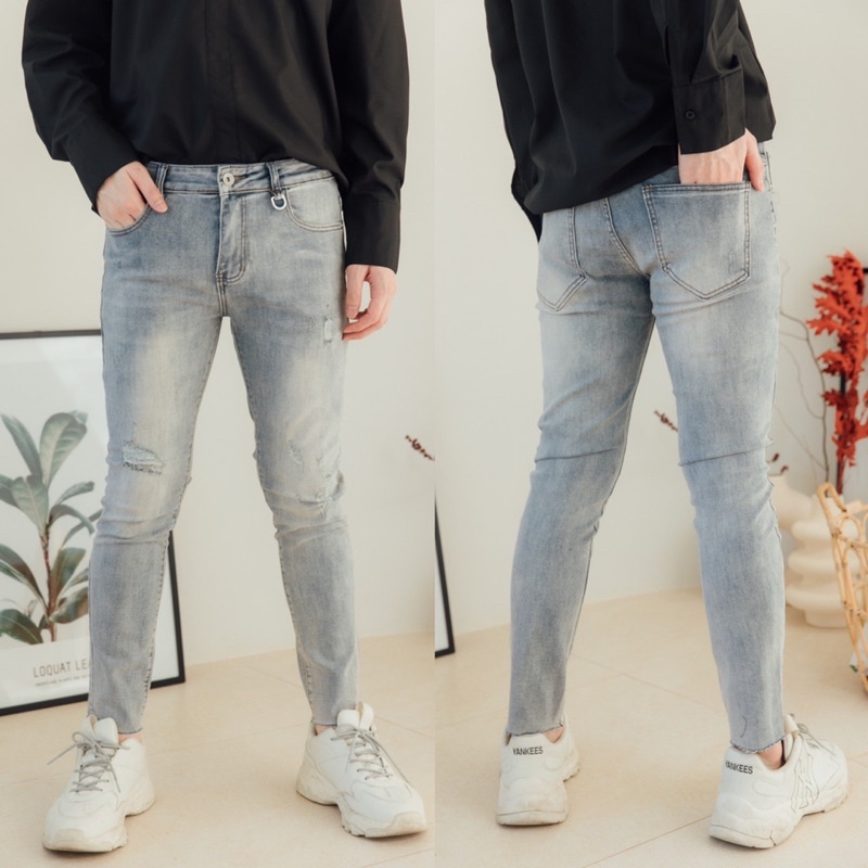 ภาพหน้าปกสินค้าKN Kins Jeans กางเกงยีนส์ทรงเดฟ (รหัส B001)