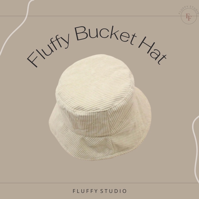 fluffy-bucket-hat-fluffy-studio-หมวกบัคเก็ตขนปุย-ใส่ได้สองด้าน