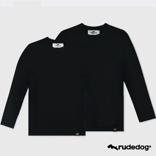 Rudedog เสื้อยืดแขนยาวชาย/หญิง สีดำ รุ่น Spacious (ราคาต่อตัว)