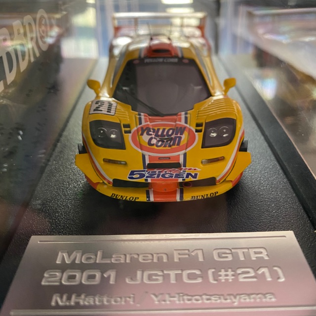 EBBRO/HPI 1/43 McLaren F1 GTR 2001 JGTC No21 YELLOW CORN N.Hattori