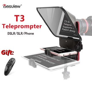 ภาพหน้าปกสินค้าBestview T3 Teleprompter โทรศัพท์ DSLR บันทึกแบบพกพา Teleprompter สำหรับ 11 นิ้วแท็บเล็ต โทรศัพท์แจ้ง Inscriber Reader ที่เกี่ยวข้อง